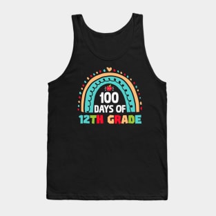 100th day Of School 12th grade Teacher Tank Top